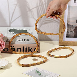 D-Ring-Taschengriffe aus Bambusstäben&nbsp;LS-PURS-WH0816-004
