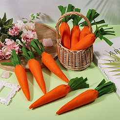 Tema pasquale imitazione carota tessuti non tessuti e decorazione in poliestere&nbsp;DJEW-WH0015-201