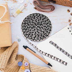 Шнур из нержавеющей стали с заклепками и клейкой обратной стороной длиной 2.5 ярд. OCOR-CA0001-31A