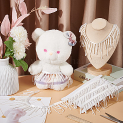 Имитация жемчуга смола бисероплетение ручная работа кисточка бахрома отделка DIY-BC0009-87A