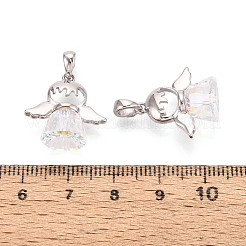 925 подвеска в виде ангела из стерлингового серебра и австрийского хрусталя STER-N016-102P