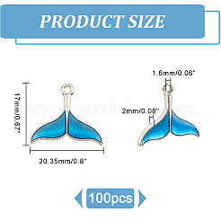 Платинового сплава эмали подвески&nbsp;ENAM-DC0001-10