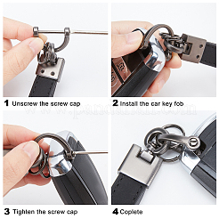 4 комплект 4-х цветных брелоков из микрофибры и кожи&nbsp;KEYC-GA0001-16