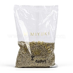 MIYUKIラウンドロカイユビーズ  日本製シードビーズ  11/0  （rr4204)デュラコート亜鉛メッキシャンパン  8/0  3mm  穴：1mm  約19000~20500個/ポンド&nbsp;SEED-G008-RR4204