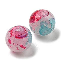 Perles en verre craquelé transparentes&nbsp;GLAA-D012-02A