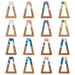 16 шт. подвески из 8-х цветов из смолы и ореха&nbsp;FIND-TA0006-47