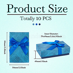 Подарочная коробка прямоугольного бумажного набора ювелирных изделий&nbsp;CON-TAC0013-01A