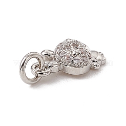 Латунные микро проложить кубического циркония подвески ZIRC-F132-78P