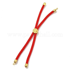 Braccialetti con corde di nylon adatti per ciondoli per connettori&nbsp;LS-AJEW-P116-01G-11