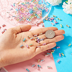 200шт 10 цвета гальванические стеклянные бусины&nbsp;EGLA-TA0001-86