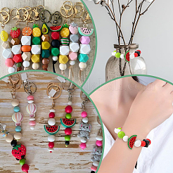 Силиконовые фокусные бусины на летнюю тематику SIL-SC0002-71