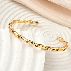 Латунь манжеты браслеты для женщин BJEW-F513-02G