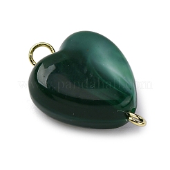 Подвески-сердечки в виде акриловых имитаций драгоценных камней PALLOY-JF03510-02