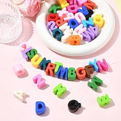 52шт 26 стиля непрозрачные акриловые европейские бусины&nbsp;OACR-YW0004-13