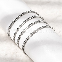 Collier à chaîne torsadée en acier inoxydable 304 de 12 mm (2.2 pièce) pour homme et femme&nbsp;NJEW-H093-17P-02