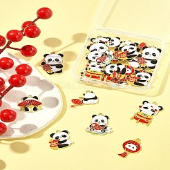 28шт 7 стиля подвески из сплава с эмалью&nbsp;ENAM-FS0002-82