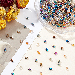 1050шт 15 цветные гальванические стеклянные бусины EGLA-PH0001-26