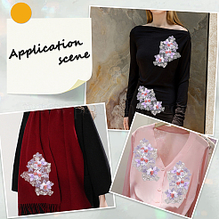 Полиэстер вышивка кружево шитье украшения&nbsp;DIY-WH20031-076