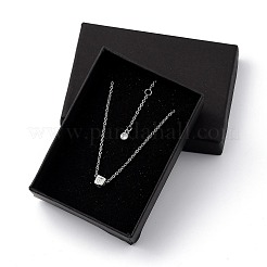 Браслеты с подвесками из латуни с прозрачным кубическим цирконием&nbsp;BJEW-JB05400-04