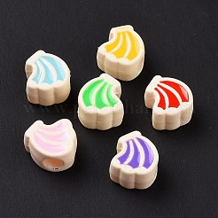 Прорезиненный стиль акриловые европейские бусины SACR-E009-11