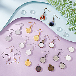 DIY Rohling-Set für baumelnde Ohrringe aus gewölbter Legierung&nbsp;DIY-GA0006-84