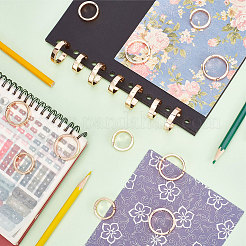 20 шт. 2 стиля сплава кольца круглые папки-диски FIND-PH0007-75