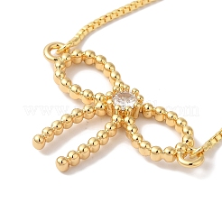 Женские серебряные браслеты из латуни с микропаве и кубическим цирконием BJEW-C070-01A-G