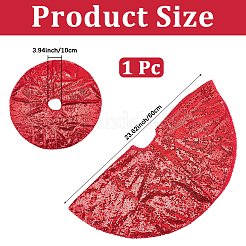 Jupe de sapin de noël en polyester&nbsp;DIY-WH20032-86B