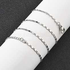 Ожерелья-цепочки из латуни для женщин NJEW-D302-30P