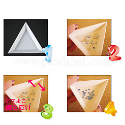 Полипропиленовые (пп) треугольные лотки для сортировки стразов для ногтей MRMJ-G003-02