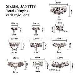 Поручни из сплава в тибетском стиле PALLOY-PH0012-85AS
