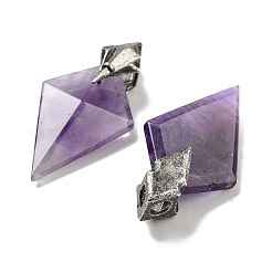 Подвески из натурального аметиста &nbsp;G-K338-10AS-01