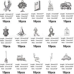 150шт 15 стильные подвески из сплава в тибетском стиле на День учителя TIBE-FH0001-14