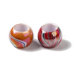 Непрозрачные акриловые европейские бусины OACR-G015-01