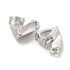 Латунь стекло кулоны KK-L211-014P-02