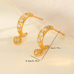 Элегантные серебряные серьги-подвески в форме сердца S925 для женщин RF1280-1