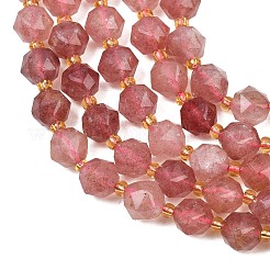 Chapelets de perles aux fraises en quartz naturel&nbsp;GG-NH0014-A01