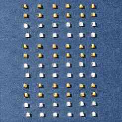 1200 шт. 2 цвета латунные обжимные бусины KK-FS0001-37