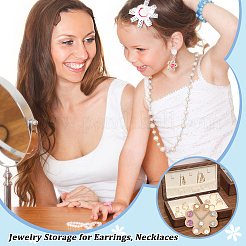 Органайзер для ювелирных украшений из фетра клевера DIY-WH0308-425