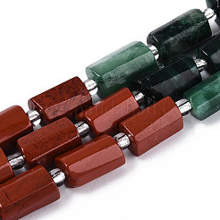 Нити бусин из натурального фуксита G-T144-15B-01