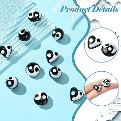 12pcs 3 Arten handgemachte Bunte Malerei-Perlen&nbsp;FIND-CJ0002-78