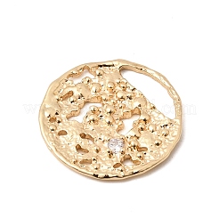 Ciondoli in ottone con pavé di zirconi chiari&nbsp;ZIRC-L106-03G