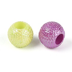 Перламутровое УФ-покрытие непрозрачные акриловые европейские бусины&nbsp;SACR-T017-62M