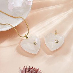 2 colgante de cristal de cuarzo natural.&nbsp;G-FH0002-76C