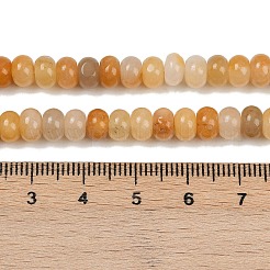 Природный Топаз нефрита бисер нитей G-R403-4x6-26