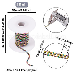 Вакуумное покрытие pvd нержавеющая сталь 304 витые цепи&nbsp;CHS-TA0001-15