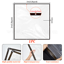 Tejido impermeable de polietileno&nbsp;AJEW-WH0481-505