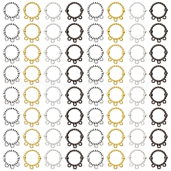 120 stücke 4 farben legierung ring kronleuchter komponente Verbinder&nbsp;FIND-SC0020-09