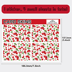 Autocollants de carte imperméables en plastique pvc rectangle&nbsp;DIY-WH0432-106