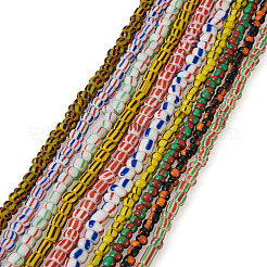 10 Strang 10 Stil handgefertigte Bunte Malerei-Perlenstränge&nbsp;BLOW-KS0001-01